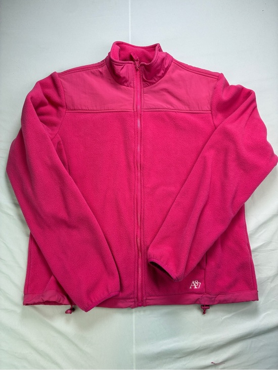 Aeropostale Jackets & Blazers - Aeropostale XL Bright Hot Pink Full-Zip Thick Fleece Jacket